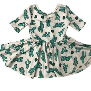 Dot Dot Smile Ballerina style Cactus print 6-12mo